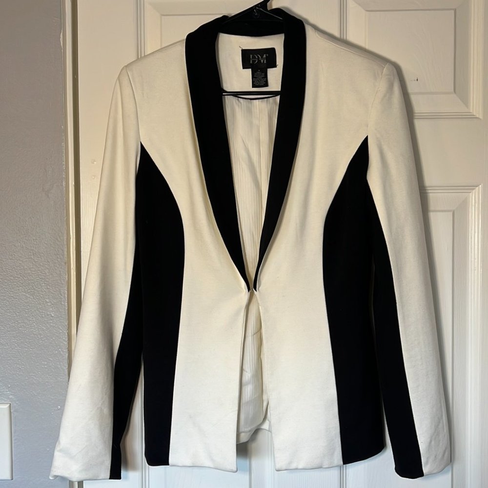 Donna Moore Black and White Blazer-Size S